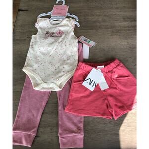 Juicy Couture and Zara Girls Pink and Cream Bundle - 18M